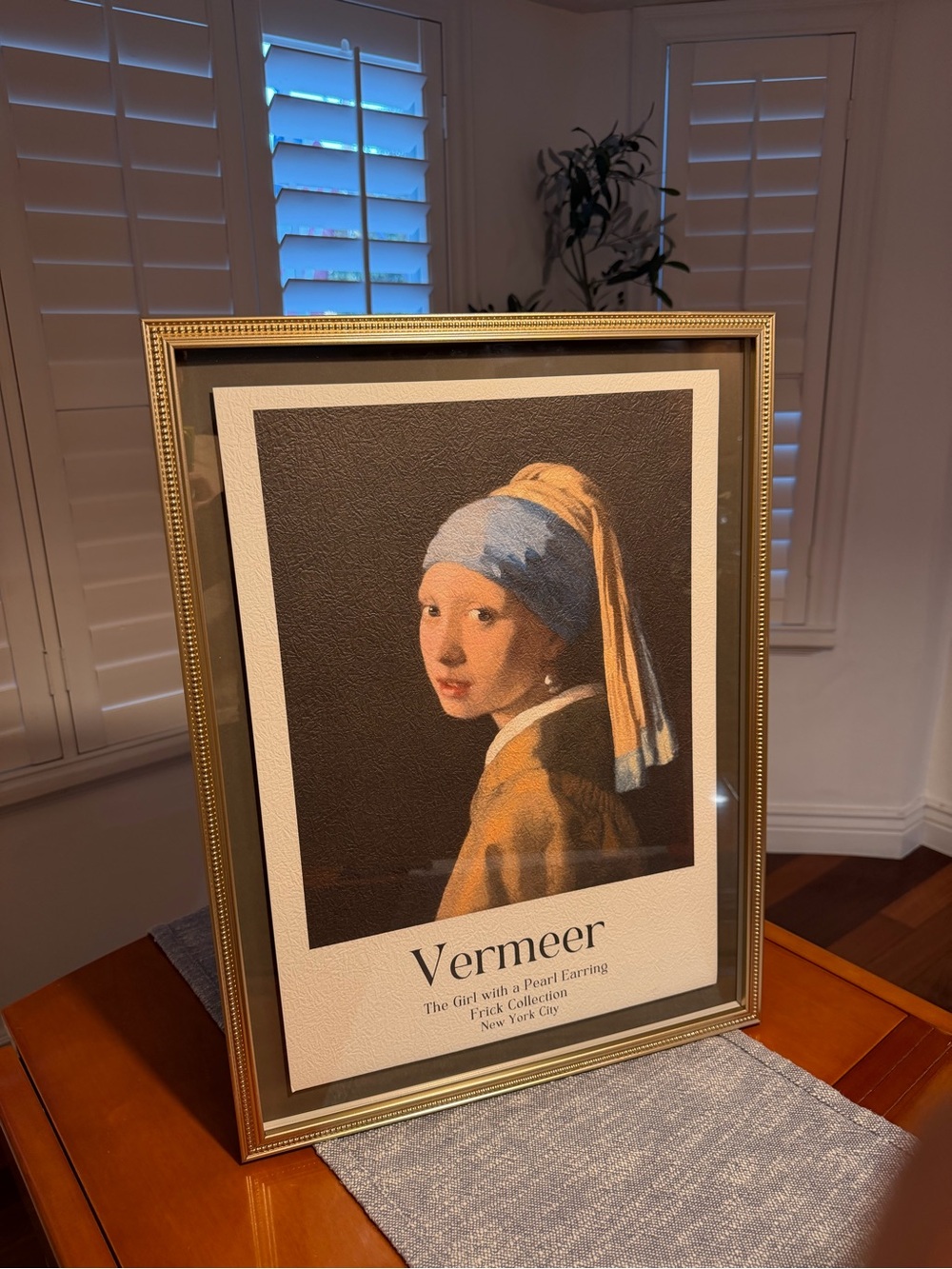 24x18” Vermeer 'Girl with Pearl Earring' Framed Art Print - orante framed
